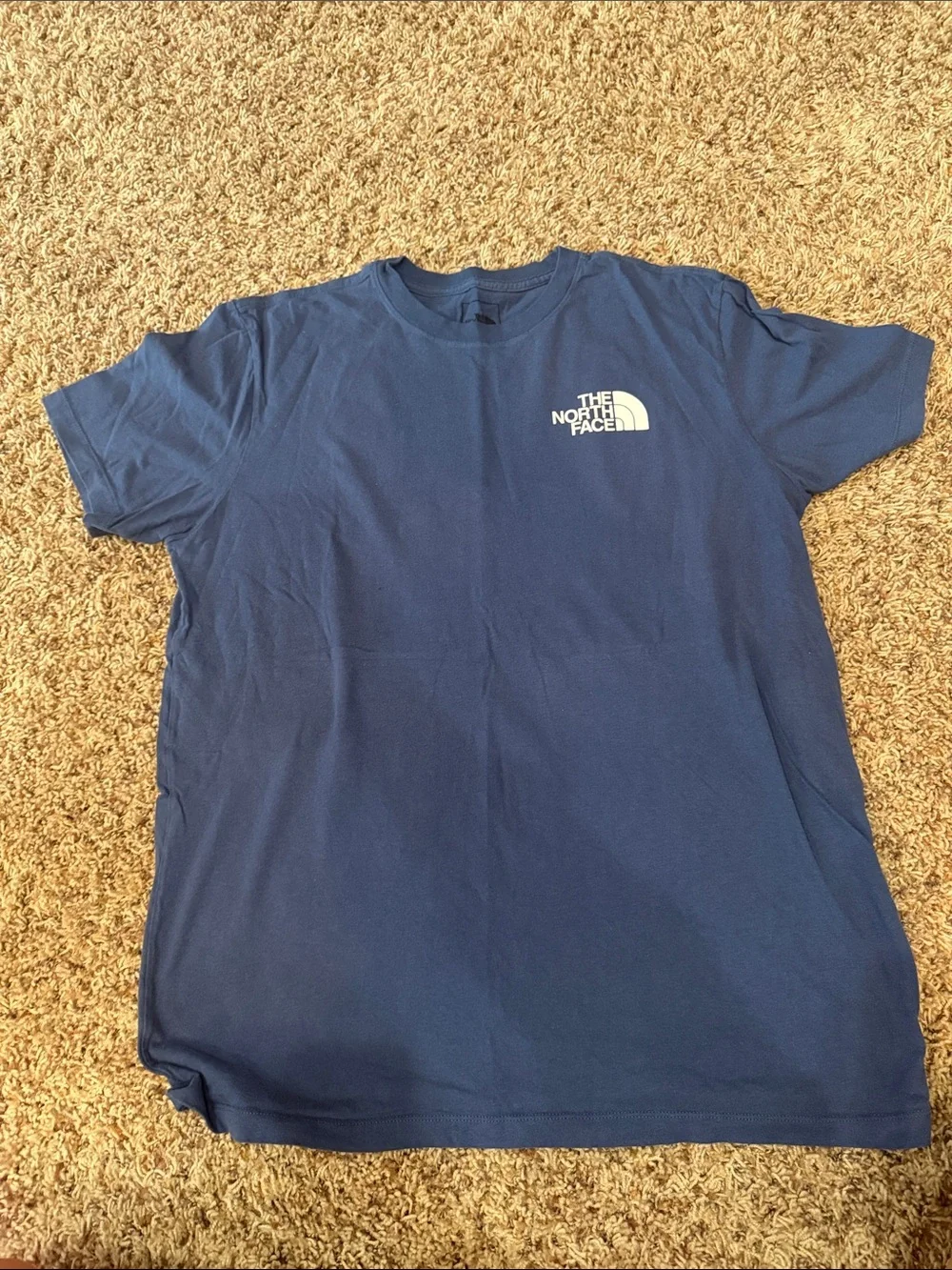 The North Face Men's Short-Sleeve Tee in Navy with White Logo